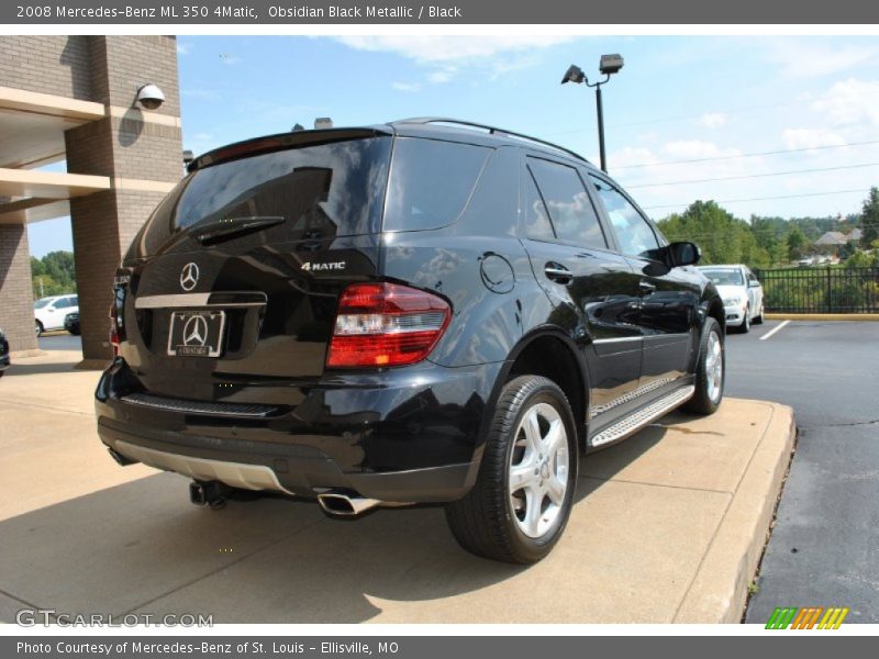 Obsidian Black Metallic / Black 2008 Mercedes-Benz ML 350 4Matic