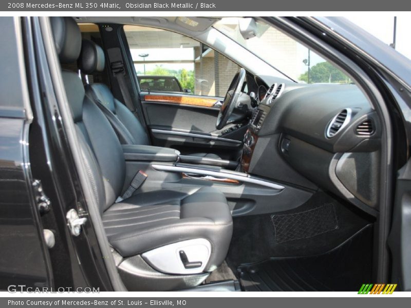 Obsidian Black Metallic / Black 2008 Mercedes-Benz ML 350 4Matic