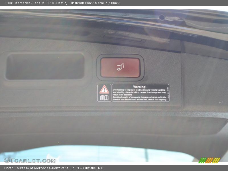 Obsidian Black Metallic / Black 2008 Mercedes-Benz ML 350 4Matic