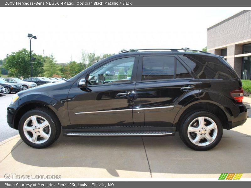 Obsidian Black Metallic / Black 2008 Mercedes-Benz ML 350 4Matic