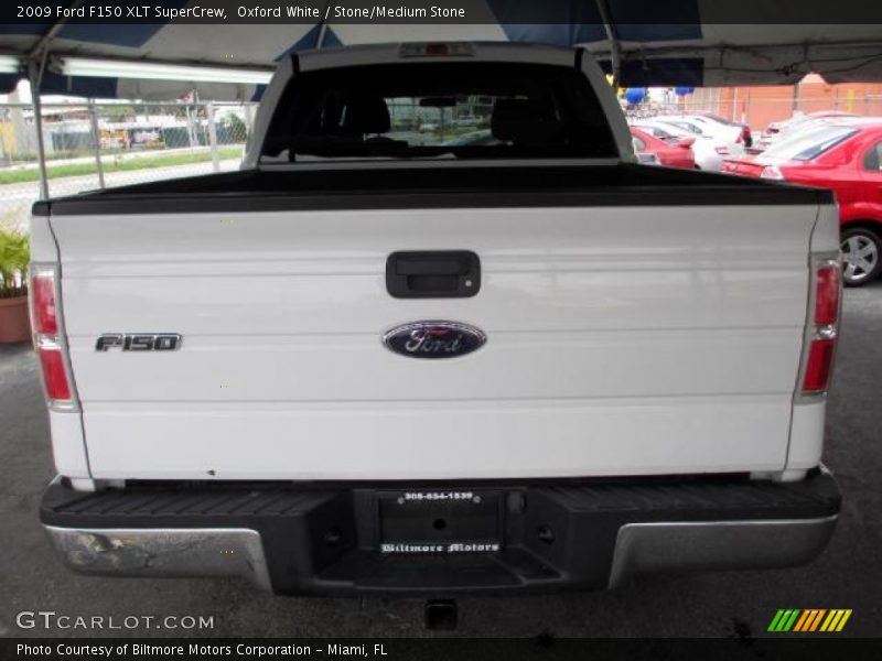 Oxford White / Stone/Medium Stone 2009 Ford F150 XLT SuperCrew