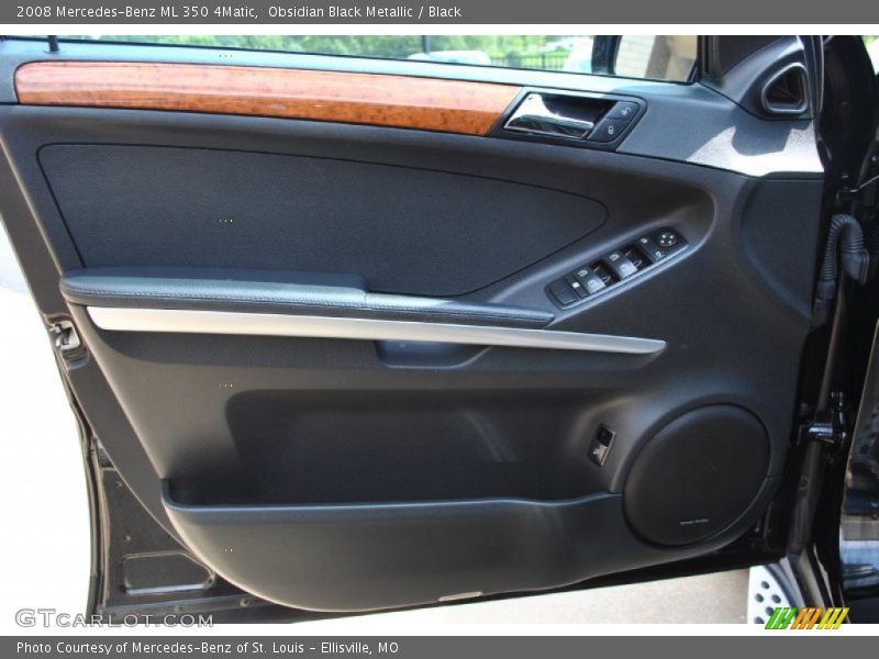 Obsidian Black Metallic / Black 2008 Mercedes-Benz ML 350 4Matic