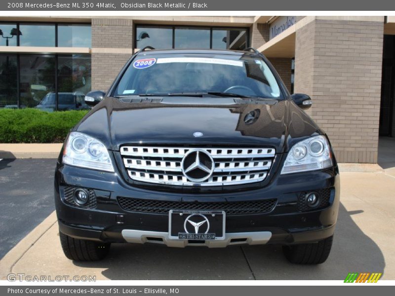 Obsidian Black Metallic / Black 2008 Mercedes-Benz ML 350 4Matic