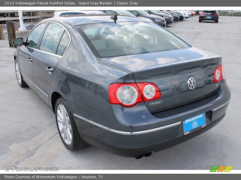 Island Gray Metallic / Classic Gray 2010 Volkswagen Passat Komfort Sedan