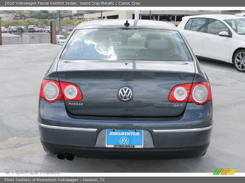 Island Gray Metallic / Classic Gray 2010 Volkswagen Passat Komfort Sedan