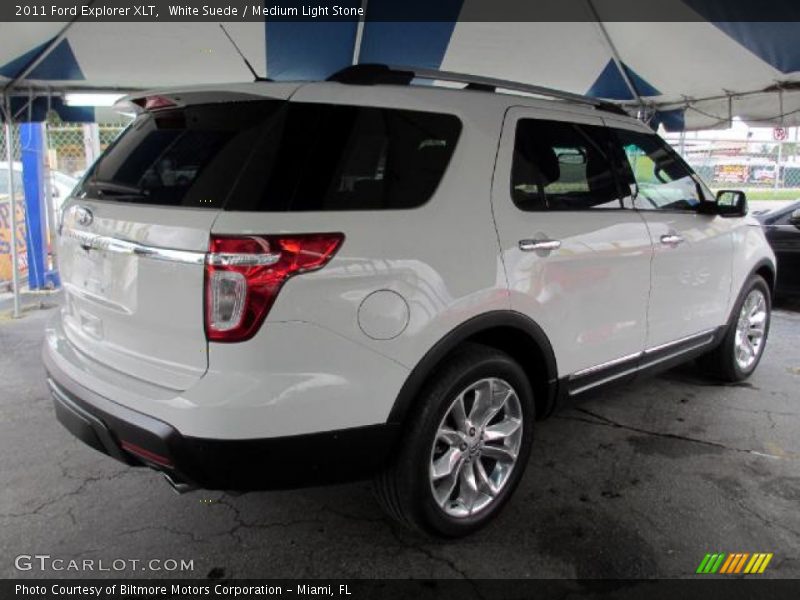 White Suede / Medium Light Stone 2011 Ford Explorer XLT