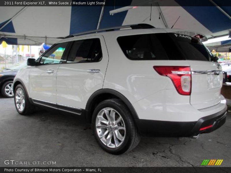 White Suede / Medium Light Stone 2011 Ford Explorer XLT