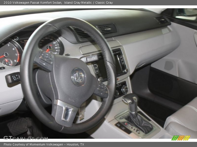 Island Gray Metallic / Classic Gray 2010 Volkswagen Passat Komfort Sedan