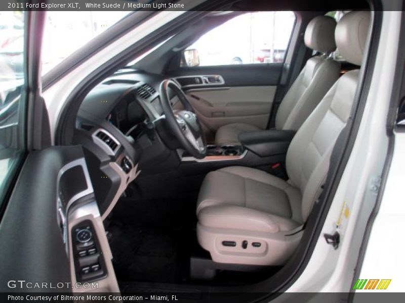 White Suede / Medium Light Stone 2011 Ford Explorer XLT