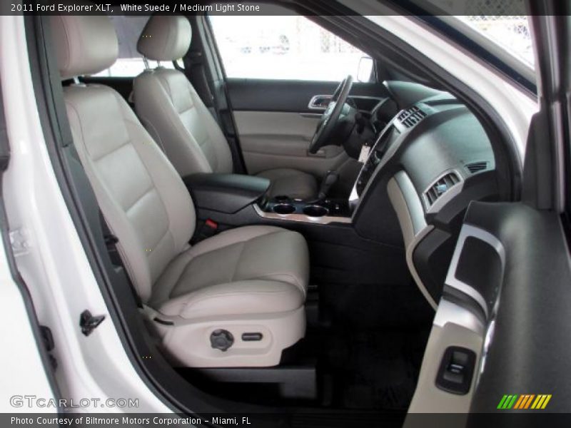 White Suede / Medium Light Stone 2011 Ford Explorer XLT