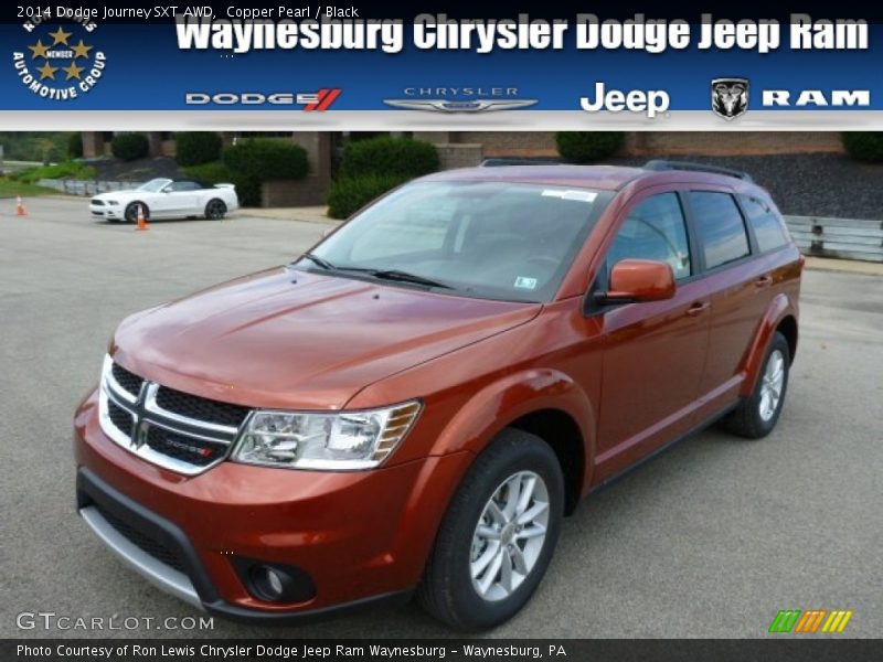 Copper Pearl / Black 2014 Dodge Journey SXT AWD