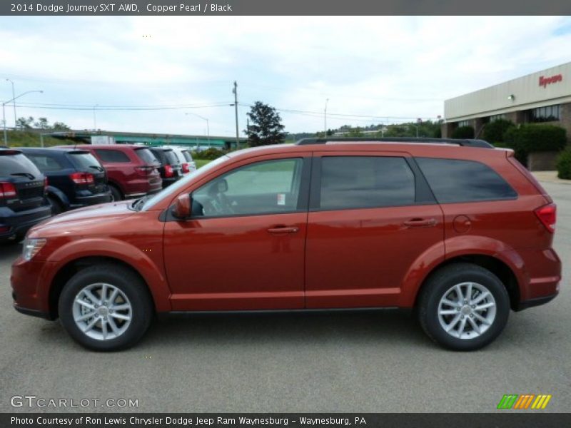 Copper Pearl / Black 2014 Dodge Journey SXT AWD