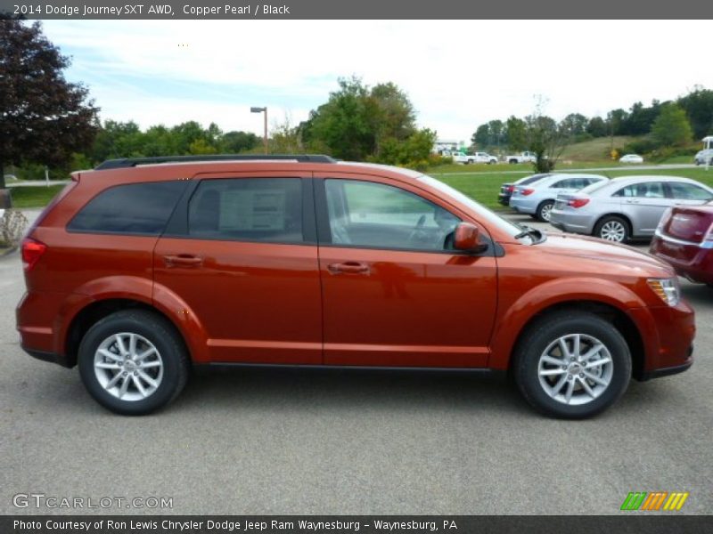 Copper Pearl / Black 2014 Dodge Journey SXT AWD