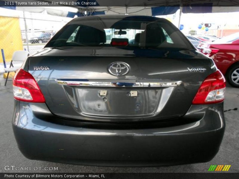 Flint Mica / Dark Charcoal 2011 Toyota Yaris Sedan