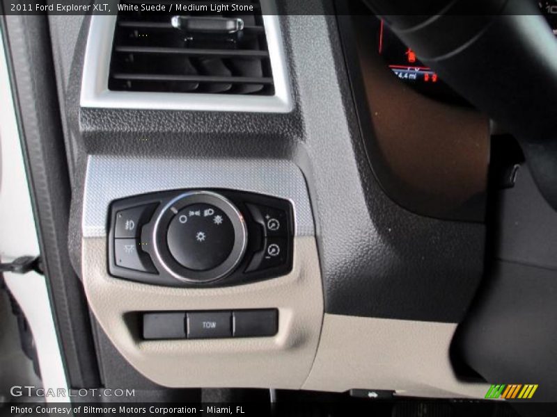 White Suede / Medium Light Stone 2011 Ford Explorer XLT