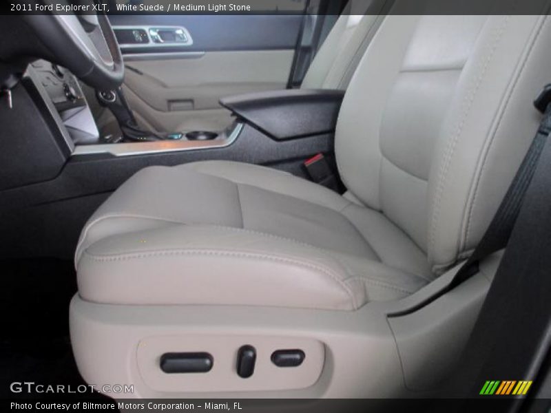 White Suede / Medium Light Stone 2011 Ford Explorer XLT