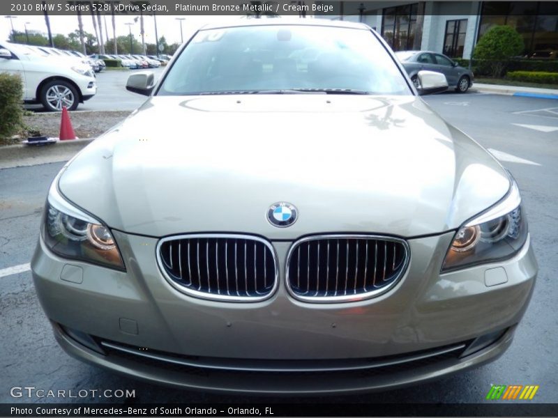 Platinum Bronze Metallic / Cream Beige 2010 BMW 5 Series 528i xDrive Sedan