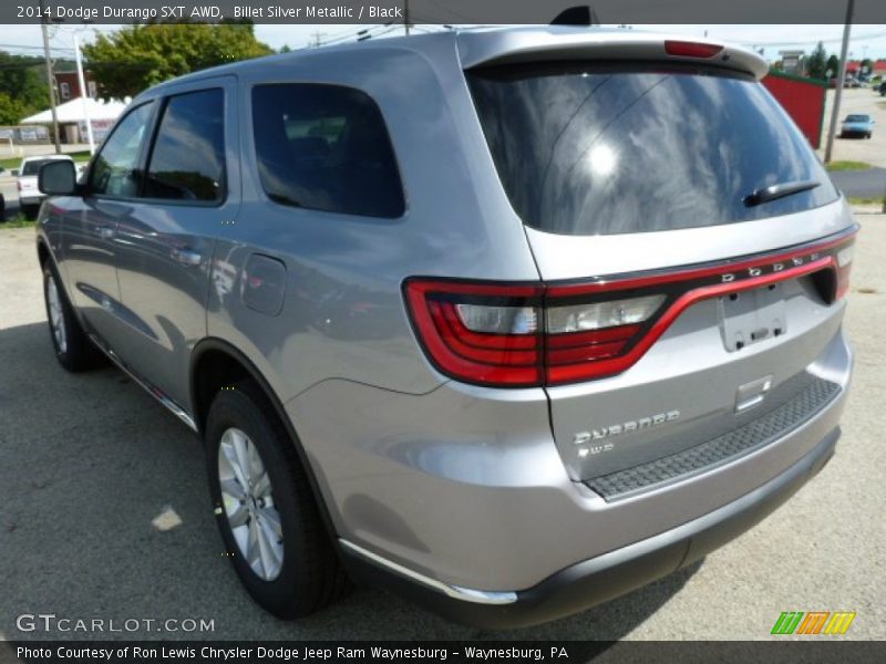 Billet Silver Metallic / Black 2014 Dodge Durango SXT AWD