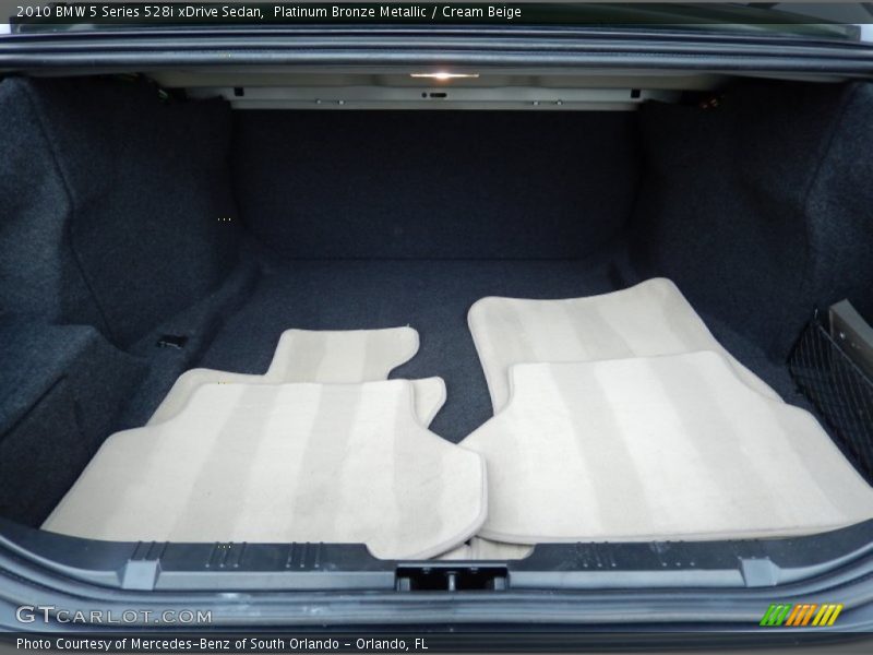 Platinum Bronze Metallic / Cream Beige 2010 BMW 5 Series 528i xDrive Sedan