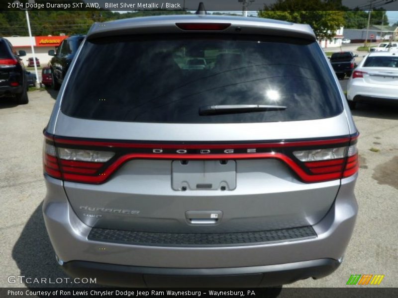 Billet Silver Metallic / Black 2014 Dodge Durango SXT AWD