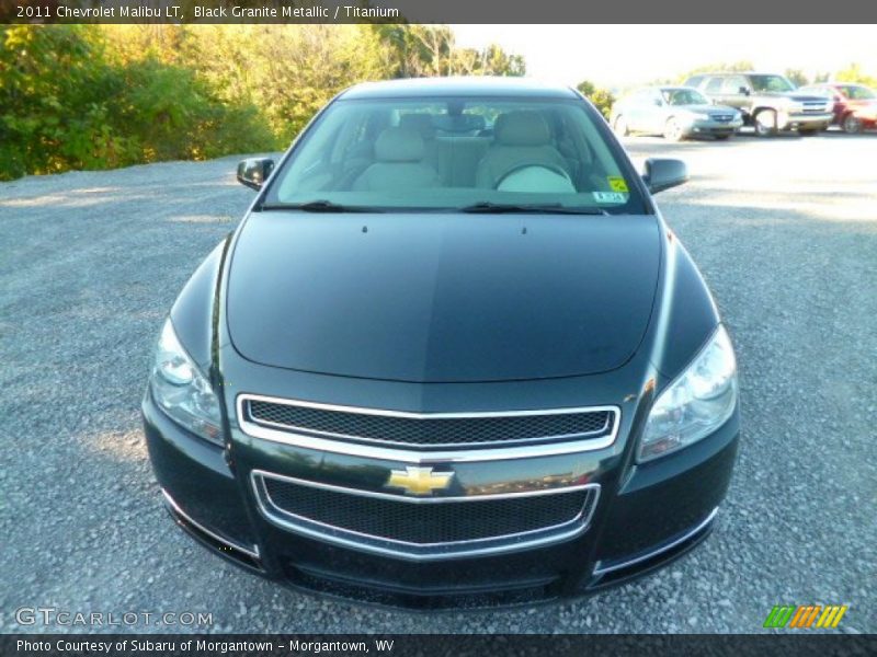 Black Granite Metallic / Titanium 2011 Chevrolet Malibu LT