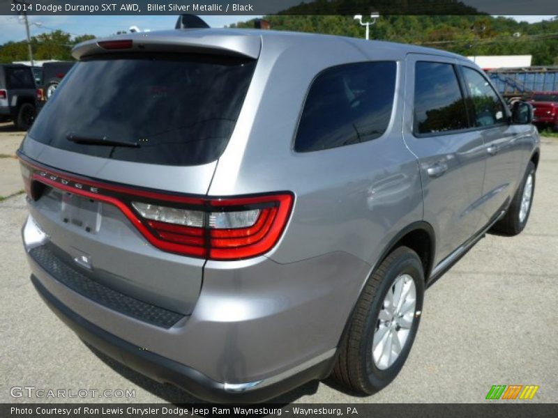 Billet Silver Metallic / Black 2014 Dodge Durango SXT AWD