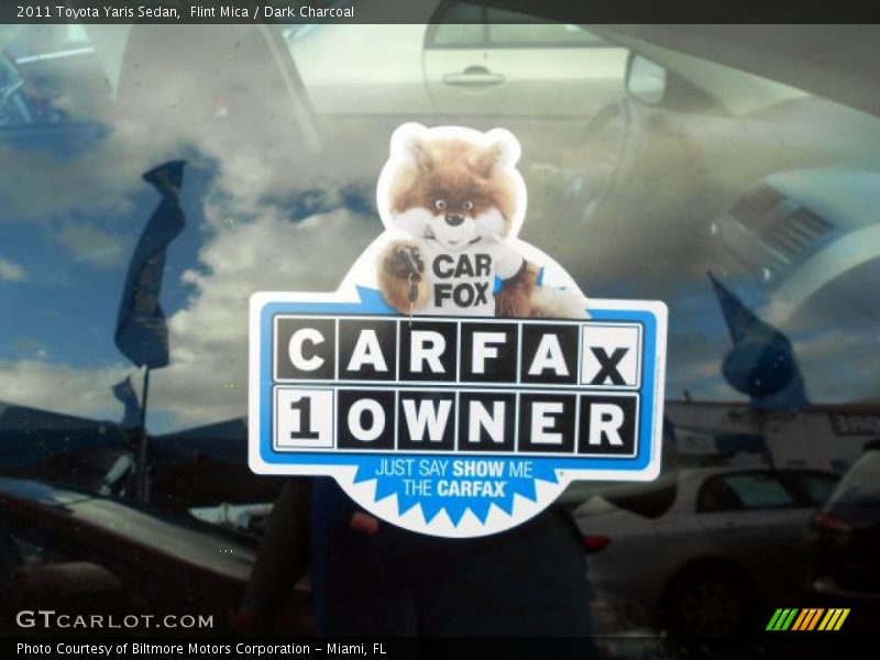 Flint Mica / Dark Charcoal 2011 Toyota Yaris Sedan