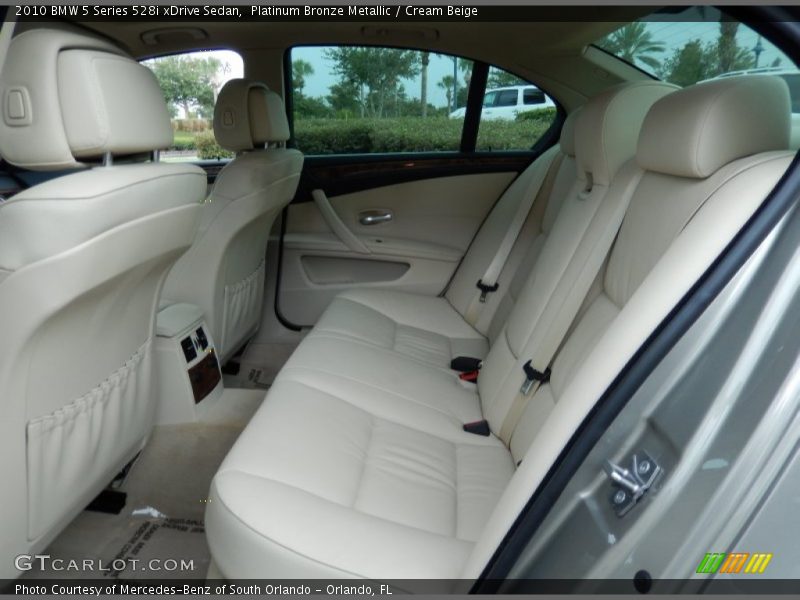 Platinum Bronze Metallic / Cream Beige 2010 BMW 5 Series 528i xDrive Sedan