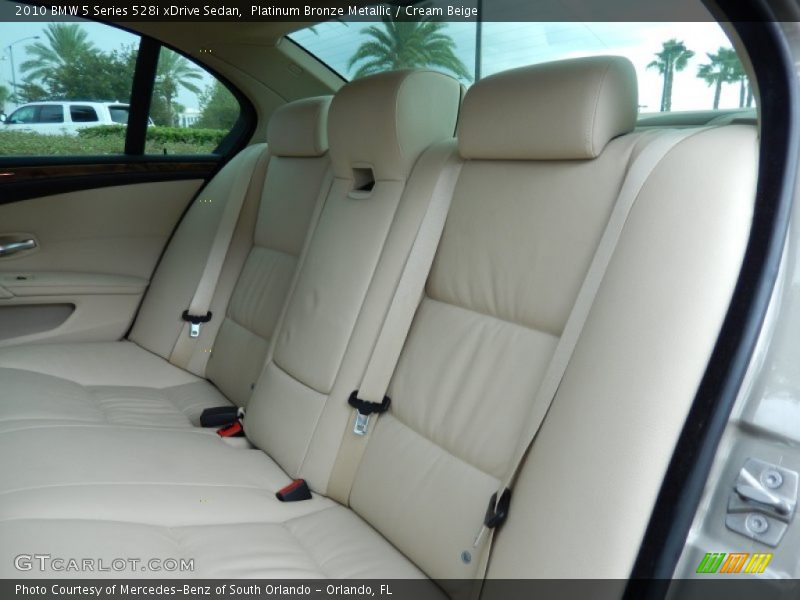 Platinum Bronze Metallic / Cream Beige 2010 BMW 5 Series 528i xDrive Sedan