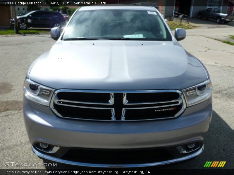 Billet Silver Metallic / Black 2014 Dodge Durango SXT AWD