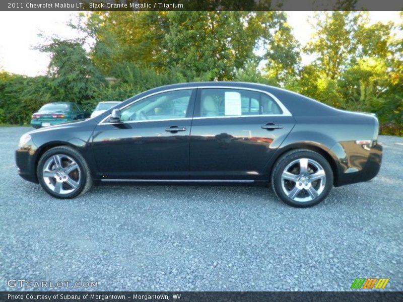 Black Granite Metallic / Titanium 2011 Chevrolet Malibu LT