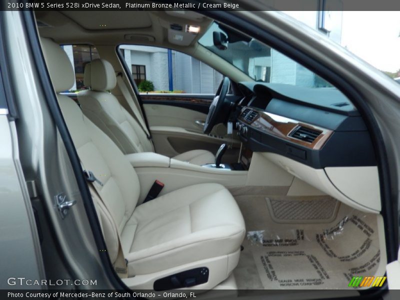 Platinum Bronze Metallic / Cream Beige 2010 BMW 5 Series 528i xDrive Sedan