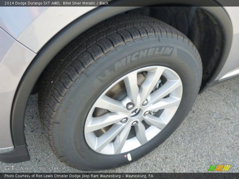 Billet Silver Metallic / Black 2014 Dodge Durango SXT AWD