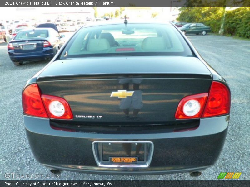 Black Granite Metallic / Titanium 2011 Chevrolet Malibu LT