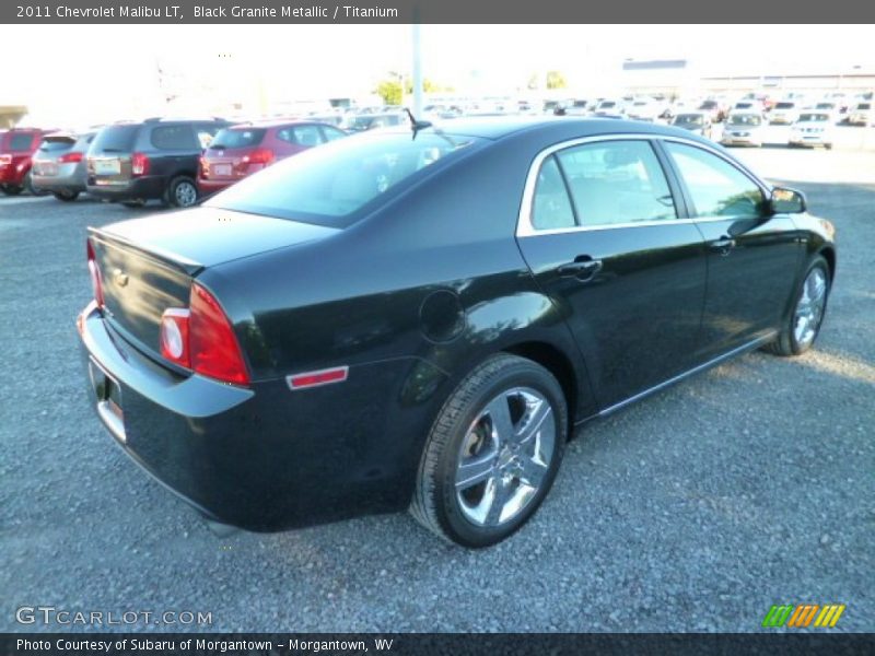 Black Granite Metallic / Titanium 2011 Chevrolet Malibu LT