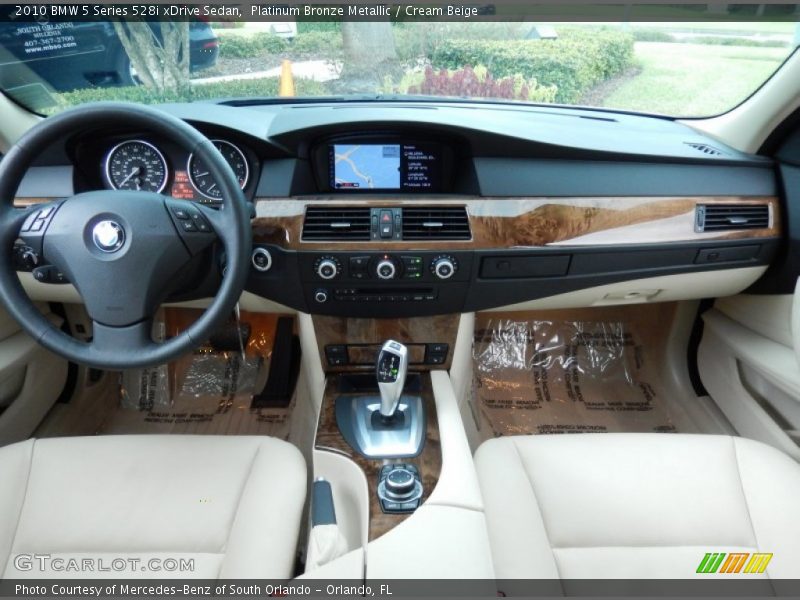 Platinum Bronze Metallic / Cream Beige 2010 BMW 5 Series 528i xDrive Sedan