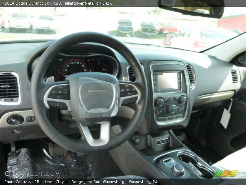 Billet Silver Metallic / Black 2014 Dodge Durango SXT AWD