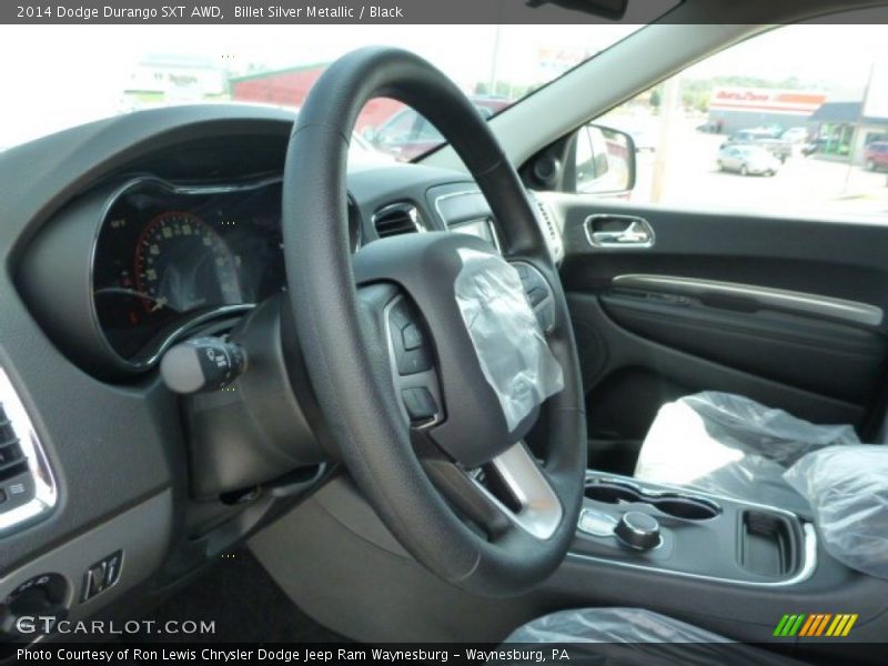 Billet Silver Metallic / Black 2014 Dodge Durango SXT AWD