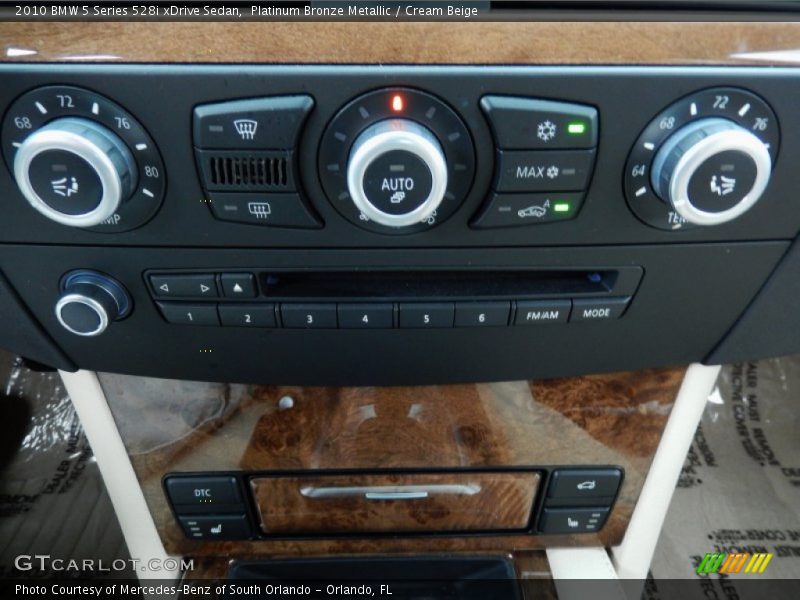 Platinum Bronze Metallic / Cream Beige 2010 BMW 5 Series 528i xDrive Sedan