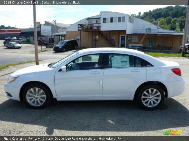 Bright White / Black 2014 Chrysler 200 Touring Sedan