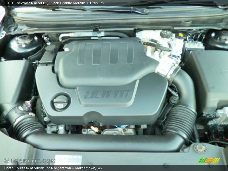 Black Granite Metallic / Titanium 2011 Chevrolet Malibu LT