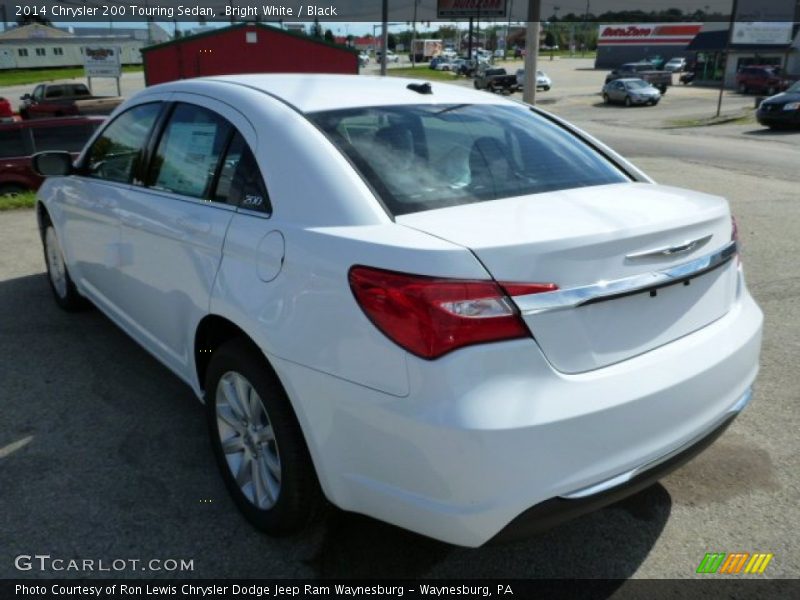 Bright White / Black 2014 Chrysler 200 Touring Sedan