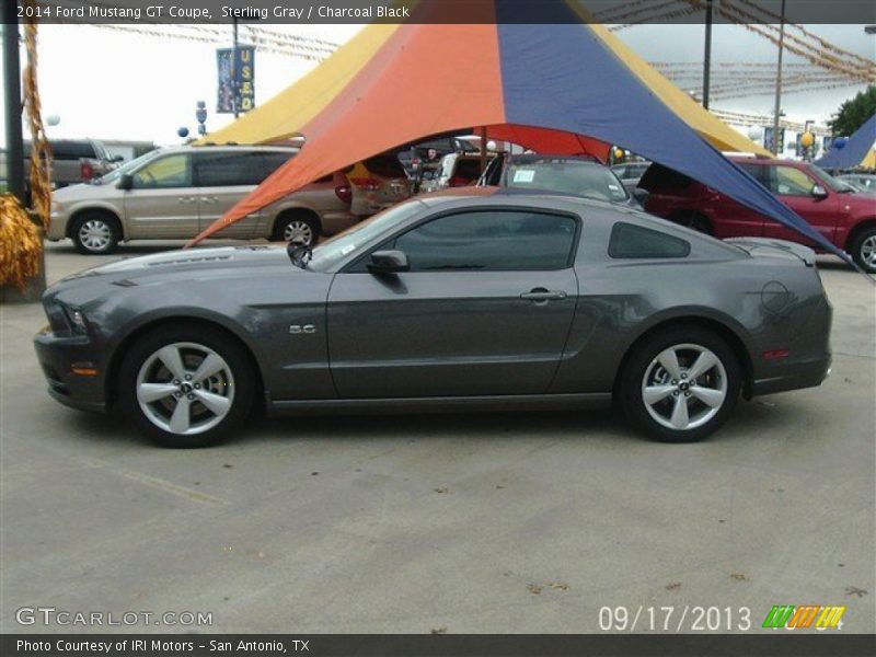 Sterling Gray / Charcoal Black 2014 Ford Mustang GT Coupe