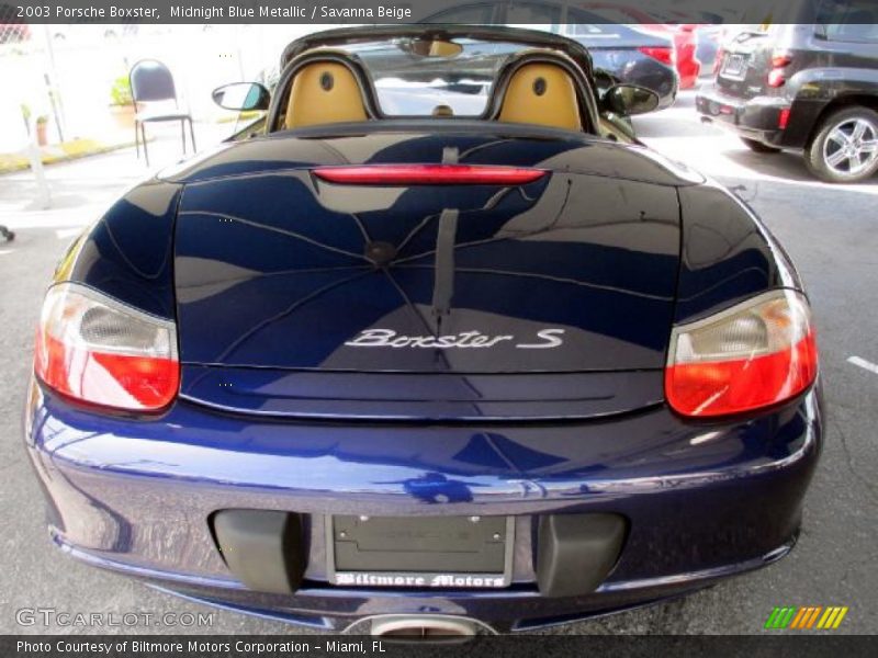 Midnight Blue Metallic / Savanna Beige 2003 Porsche Boxster