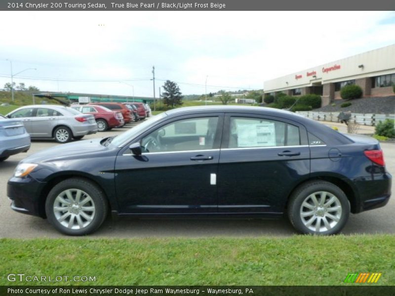 True Blue Pearl / Black/Light Frost Beige 2014 Chrysler 200 Touring Sedan