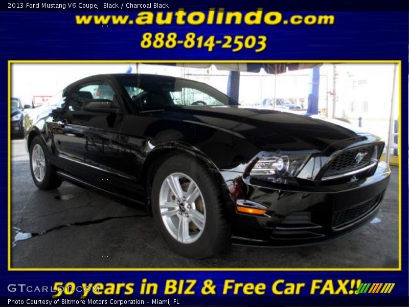 Black / Charcoal Black 2013 Ford Mustang V6 Coupe