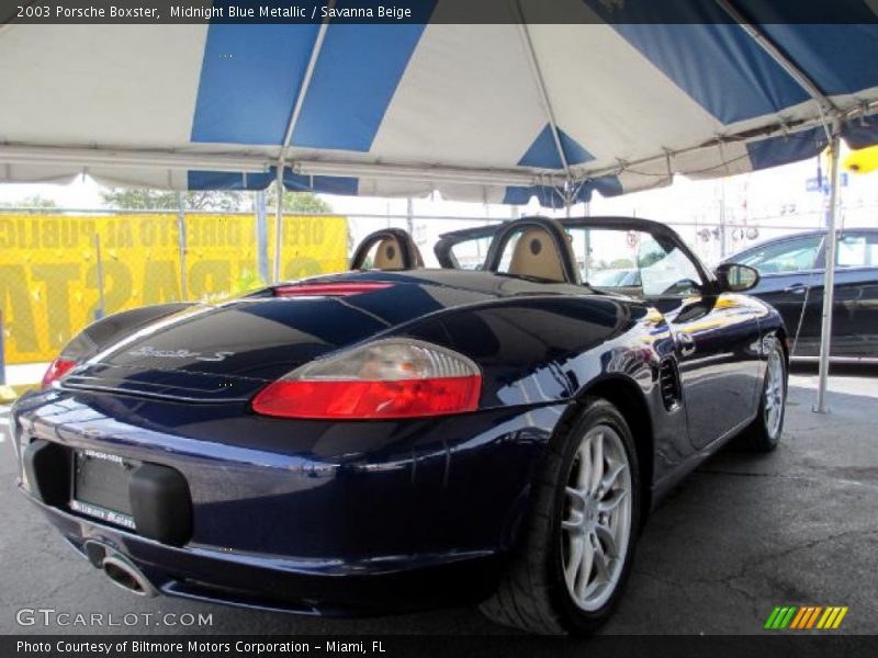 Midnight Blue Metallic / Savanna Beige 2003 Porsche Boxster