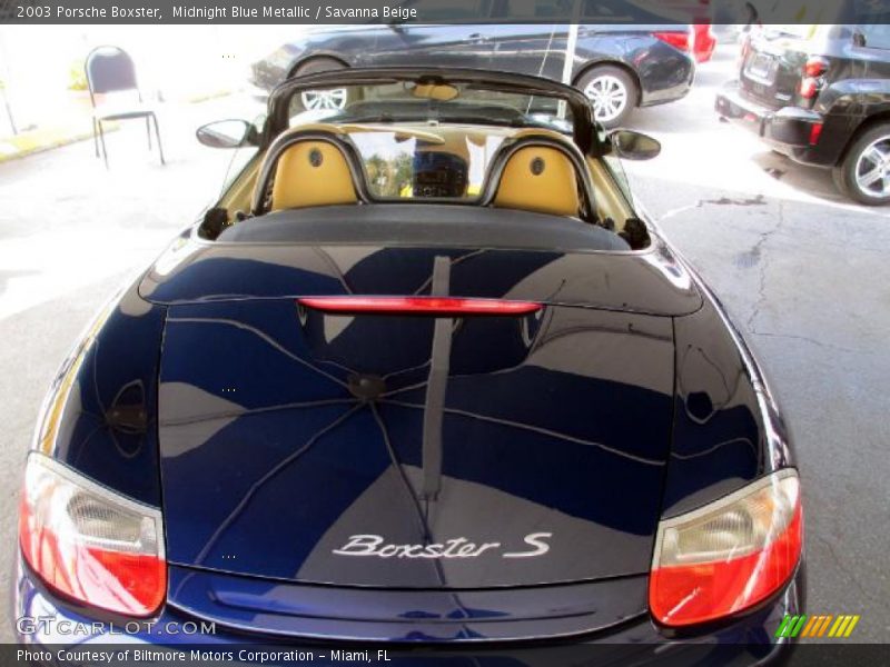 Midnight Blue Metallic / Savanna Beige 2003 Porsche Boxster