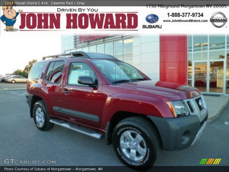 Cayenne Red / Gray 2013 Nissan Xterra S 4x4
