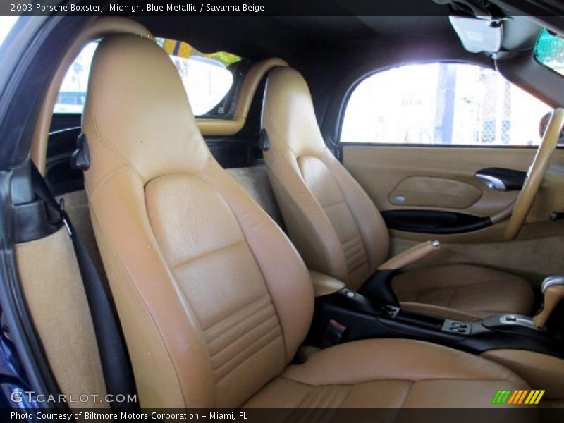 Midnight Blue Metallic / Savanna Beige 2003 Porsche Boxster